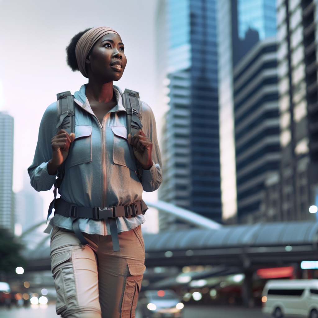 Independent solo traveler